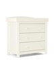 Mia 3 Piece Cot, Dresser Changer and Premium Dual Core Mattress Set - White image number 5
